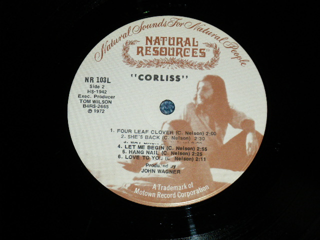 画像: CORLISS - CORLISS ( Ex+++/Ex+++ ) / 1972 US AMERICA ORIGINAL "Release from MINOR Label"  Used LP 