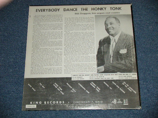 画像: BILL DOGGETT -  EVERYBODY DANCE THE HONKY TONK (Ex++,Ex/Ex+++ Looks:Ex+++) / 1958  US AMERICA ORIGINAL "BLACK Label" MONO Used LP 