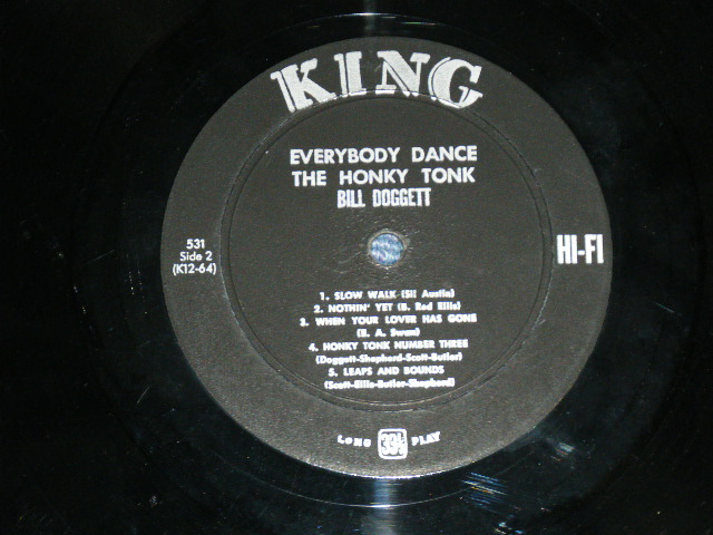 画像: BILL DOGGETT -  EVERYBODY DANCE THE HONKY TONK (Ex++,Ex/Ex+++ Looks:Ex+++) / 1958  US AMERICA ORIGINAL "BLACK Label" MONO Used LP 