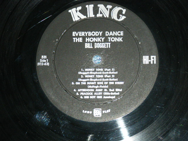 画像: BILL DOGGETT -  EVERYBODY DANCE THE HONKY TONK (Ex++,Ex/Ex+++ Looks:Ex+++) / 1958  US AMERICA ORIGINAL "BLACK Label" MONO Used LP 