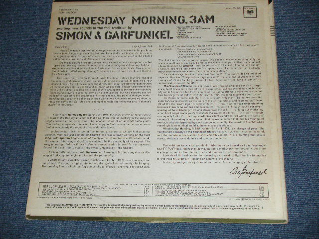 画像: SIMON & GARFUNKEL - WEDNESDAY MORNING,3AM ( Matrix Number : A) XLP 77922-1F/B) XLP 77921-1L : Ex/Ex+++ ) / 1965 US AMERICA ORIGINAL "'MONO' Credit Label"  MONO  Used LP