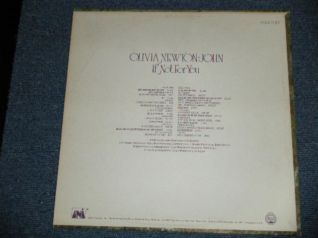 画像: OLIVIA NEWTON-JOHN - IF NOT FOR YOU ( 1st Debut Album : Ex+++,Ex++/Ex+++)   / 1971 US Original  LP  