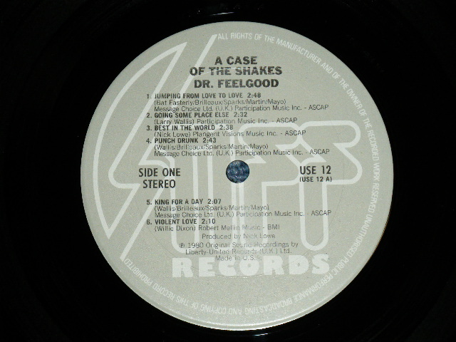 画像: DR.FEELGOOD - CASE OF THE SHAKES  ( Ex++/MINT- ) /  1980 UK ENGLAND ORIGINAL Used LP 