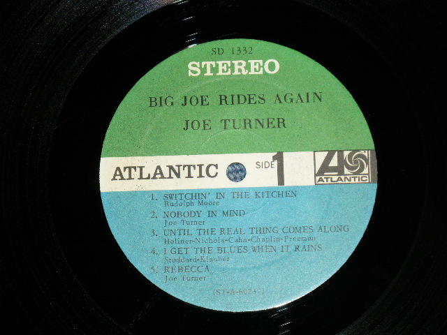 画像: JOE TURNER - BIG JOE RIDES AGAIN ( Ex+++/MINT-) / 1963 Version  US ORIGINAL? "GREEN & BLUE With BLACK  FUN on RIGHT SIDE "Label  STEREO  Used LP 