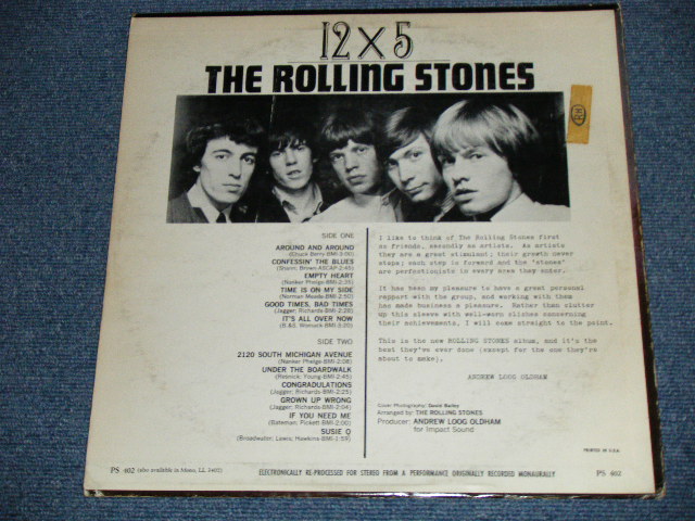 画像: THE ROLLING STONES - 12 x 5 ( UnBoxed  LONDON on TOP DARK BLUE Label  : Matrix Number : A) 1CS △7164 /  B) 1CS △7164 X  : VG+/Ex+ Looks:Ex ) / 1965 US ORIGINAL  STEREO Used LP  