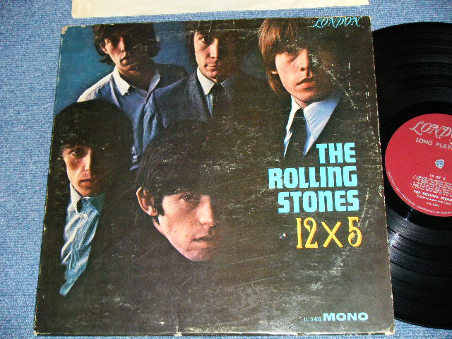 画像1: THE ROLLING STONES - 12 x 5 ( Unboxed  LONDON on TOP Label  : Matrix Number : A) 1E  △7163/B) 1E  △7163X : Ex+/Ex+) / 1964 US ORIGINAL MAROON Label  MONO Used LP  