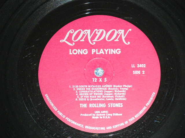 画像: THE ROLLING STONES - 12 x 5 ( Unboxed  LONDON on TOP Label  : Matrix Number : A) 1A/B) 1A : Ex+++/Ex++ Looks:Ex) / 1964 US ORIGINAL MAROON Label  MONO Used LP  