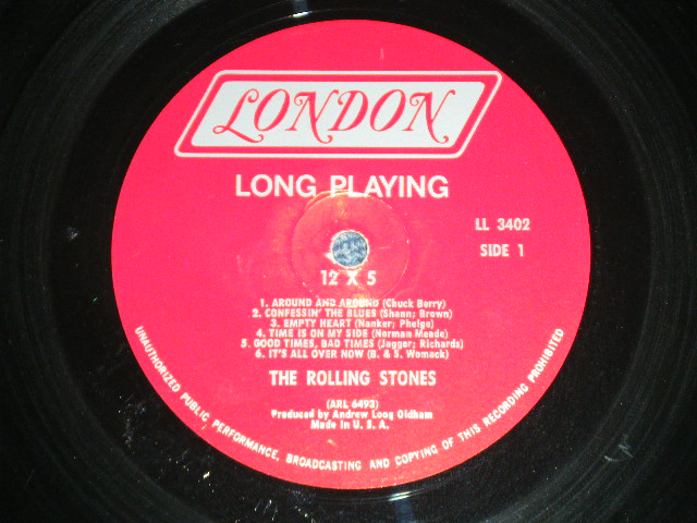 画像: THE ROLLING STONES - 12 x 5 ( Boxed  LONDON on TOP RED Label  : Matrix Number : A) 1A/B) 1A : VG+++/Ex++) / 1965 US ORIGINAL 2nd Press RED Label MONO Used LP  