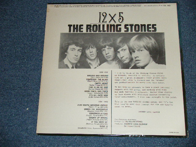 画像: THE ROLLING STONES - 12 x 5 ( Unboxed  LONDON on TOP Label  : Matrix Number : A) 1A/B) 1A : Ex+++/Ex++ Looks:Ex) / 1964 US ORIGINAL MAROON Label  MONO Used LP  