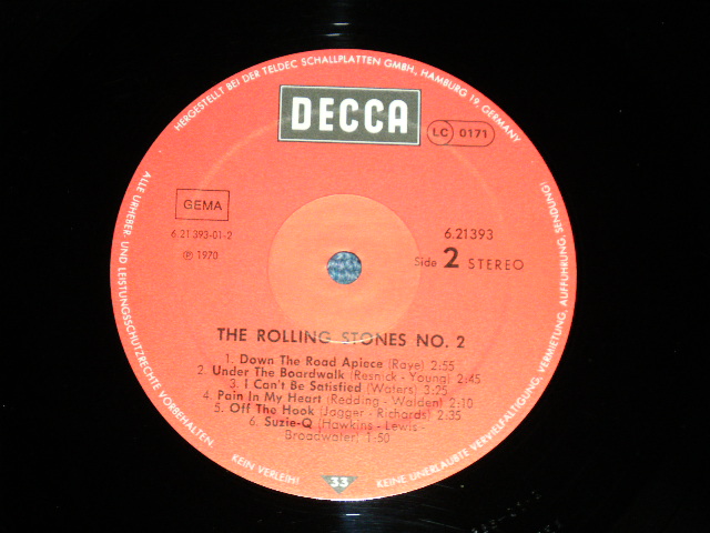 画像: The ROLLING STONES - VOL.2 ( MINT-/MINT-) /  WEST-GERMANY GERMAN REISSUE Used LP 