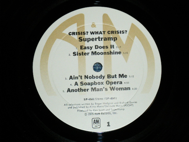 画像: SUPERTRAMP - CRISIS?, WHAT CRISIS?  ( MINT/MINT- ) /  1975 US AMERICA ORIGINAL "1st Press Label"  Used LP 