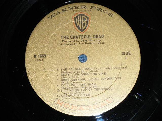 画像: GRATEFUL DEAD - GRATEFUL DEAD(Ex/Ex Looks:VG++)  / 1967 US AMERICA ORIGINAL 1st Press "GOLD Label" MONO  Used LP 