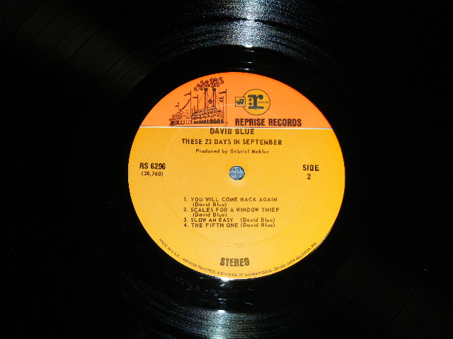 画像: DAVID BLUE - THESE 23 DAYS IN SEPTEMBER( Ex+/Ex+++) / 1968  US AMERICA ORIGINAL 1st Press "ORANGE & BROWN Label" Used LP