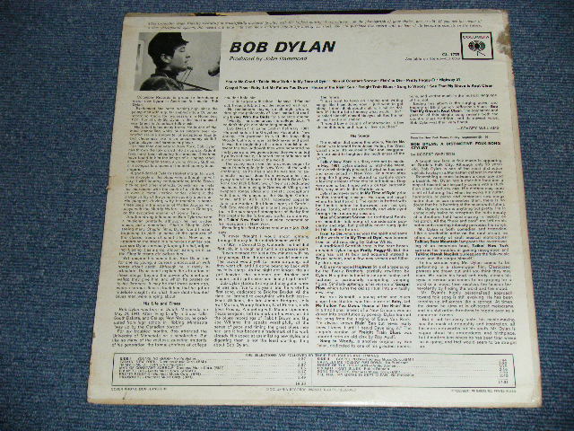 画像: BOB DYLAN -  BOB DYLAN : DEBUT ALBUM ( Matrix # A)1C / B)1AB : Ex+/Ex++ Looks:Ex+) /  1966 Version  US ORIGINAL 3rd Press "360 SOUND Label" MONO  Used LP