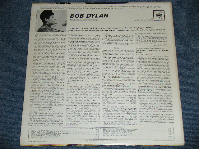 画像: BOB DYLAN -  BOB DYLAN : DEBUT ALBUM ( Matrix # A)1E / B)1E : Ex+/Ex+ Ex+++) /  1963  US ORIGINAL 2nd Press "GURANTEED HIGH FIDELITY Label" MONO  Used LP