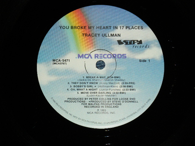 画像: TRACEY ULLMAN - YOU BROKE MY HEART IN 17 PLACES (MINT-/MINT-)   / 1983 US AMERICA  ORIGINAL Used LP 