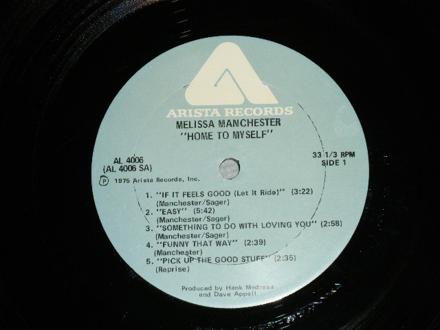 画像: MELISSA MANCHESTER - HOME TO MYSELF ( Ex+/Ex+++) / 1975 US AMERICA  ORIGINAL Used LP 