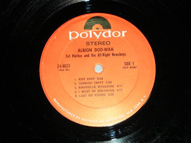 画像: CAT MOTHER & The ALL-NIGHT NEWSBOYS - ALBION DOO-WAH  ( Ex++/Ex+++ Looks:Ex)  / 1970   US AMERICA  ORIGINAL Used LP 