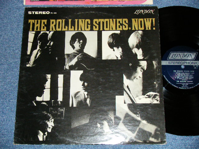 画像1: ROLLING STONES - THE ROLLING STONES,NOW !( Matrix Number : A)  ZAL-6691 -4 △7764/ B)  ZAL-6692 -4   △7764x )(Ex++/MINT- )  / 1969 Version?  US AMERICA ORIGINAL "DARK BLUE LABEL with  BOXED LONDON Label" STEREO  Used LP 