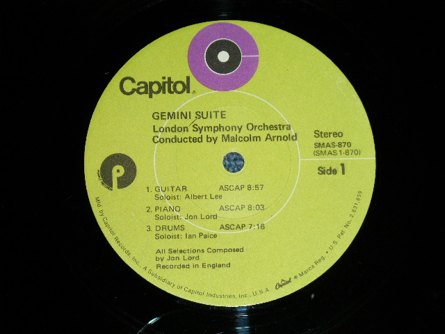 画像: JON LORD ( of DEEP PURPLE) - GEMINI SUITE   (Ex+/Ex++ ) / 1970's US AMERICA ORIGINAL Used LP