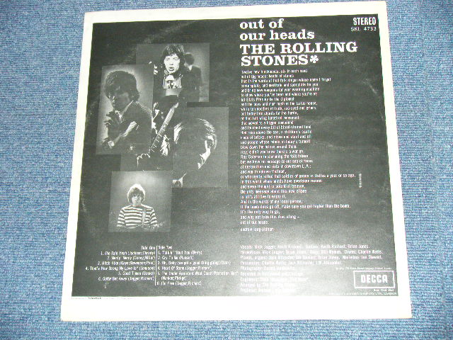 画像: ROLLING STONES - OUT OF OUR HEADS ( Ex+++/MINT-) (Matrix# A) ZAL-6973-1W/B)ZAL-6974-1W )  / 1967? Version UK ENGLAND "Boxed 'DECCA' Label"  STEREO Used LP