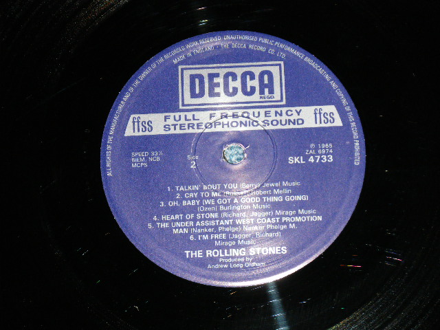 画像: ROLLING STONES - OUT OF OUR HEADS ( Ex++/MINT-) (Matrix# A) EAL-6973-4 V ▽E D 1 /B)EAL-6974-4 V ▽E D 2  )  / 1970's  Version UK ENGLAND "Boxed 'DECCA' Label"  STEREO Used LP