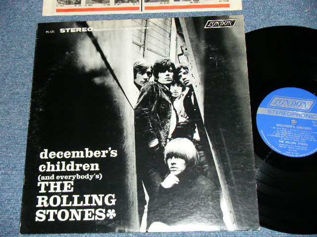 画像1: ROLLING STONES -  DECEMBER'S CHILDREN  ( Ex+/Ex++ Looks:Ex+++) (Matrix# A) ZAL-7031-4 △8579  / B) ZAL-7032-4 △8579-x )  / 1965 VERSION? US AMERICA  "BLUE with Boxed 'LONDON' Label"  STEREO Used LP