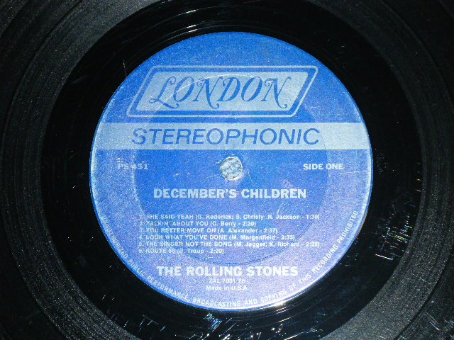 画像: ROLLING STONES -  DECEMBER'S CHILDREN  ( Ex, VG++/VG+++ Looks:VG++) (Matrix# A) ZAL-7031-9 / B) ZAL-7032-3 )  / 1972? VERSION US AMERICA  "Boxed 'LONDON' Label"  STEREO Used LP