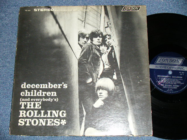 画像1: ROLLING STONES -  DECEMBER'S CHILDREN  ( Ex/Ex++ Looks:Ex+) (Matrix# A) ZAL-7031-4 △8579  / B) ZAL-7032-4 △8579-x )  / 1966 VERSION? US AMERICA  "DARK BLUE with Boxed 'LONDON' Label"  STEREO Used LP