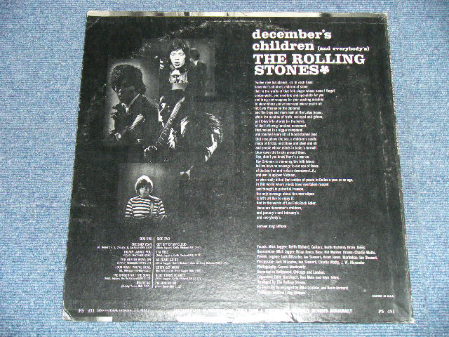 画像: ROLLING STONES -  DECEMBER'S CHILDREN  ( Ex++/MINT-) (Matrix# A) ZAL-7031-9 / B) ZAL-7032-3 )  / 1972 VERSION? US AMERICA  "Boxed 'LONDON' Label"  STEREO Used LP