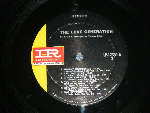 画像: The LOVE GENERATION - The LOVE GENERATION ( Ex+/MINT- ) / 1967 US AMERICA ORIGINAL  STEREO Used LP 