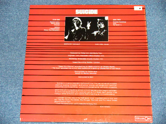 画像: SUICIDE - MARTIN REV ALAN VEGA ( Ex+++/MINT-)   /  FRANCE ORIGINAL Used LP 