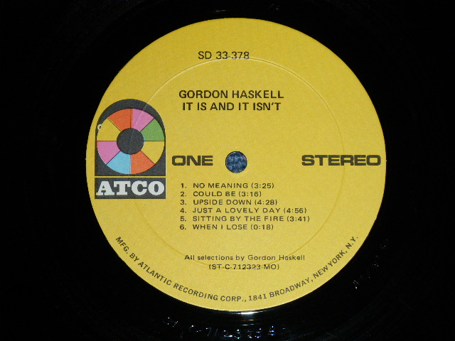 画像: GORDON HASKELL of KING CRIMSON  - IT IS AND IT ISN'T  ("1841 BROADWAY": Ex+/Ex+++ , ) / 1971 US AMERICA ORIGINAL Used LP 