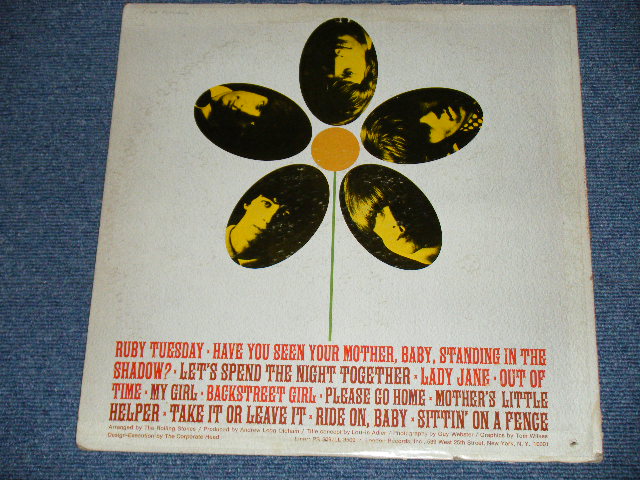 画像: ROLLING STONES -  FLOWERS ( Ex/Ex++) (Matrix# A) ARL 7752-1E / B) ARL 7753-1E  )  / 1967 VERSION  US AMERICA  2nd Press "RED with Boxed 'LONDON' Label"  MONO  Used LP