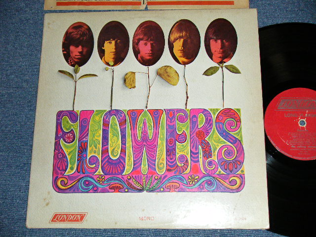 画像1: ROLLING STONES -  FLOWERS ( Ex+/Ex+) (Matrix# A) ARL 7752-1M / B) ARL 7753-1M  )  / 1967 VERSION  US AMERICA  2nd Press "RED with Boxed 'LONDON' Label"  MONO  Used LP