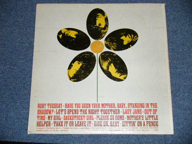 画像: ROLLING STONES -  FLOWERS ( Ex+/Ex Looks:Ex- ) (Matrix# A) ARL 7752-1D / B) ARL 7753-1D  )  / 1967 VERSION  US AMERICA  ULTRA RARE 1st Press "MAROON  with Boxed 'LONDON' Label"  MONO  Used LP