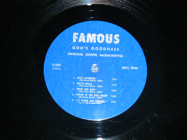 画像: THE ORIGINAL GOSPEL HARMONETTES ( BLACK GOSPEL) - GOD'S GOODNESS / 1960's? US AMERICA ORIGINAL Used LP 