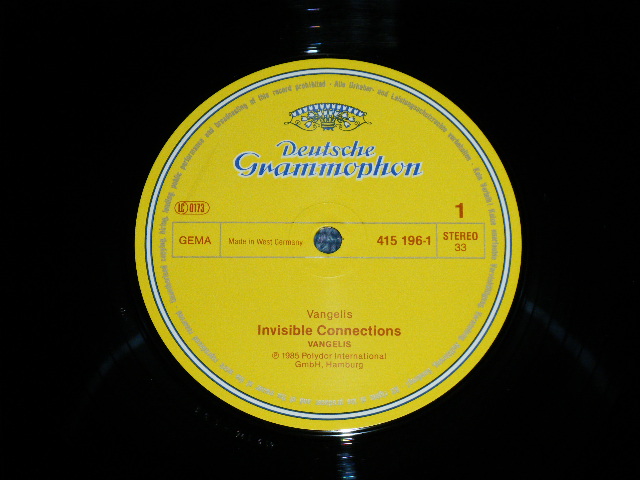 VANGELIS - INVISIBLE CONNECTIONS (MINT-/MINT) / 1985 WEST GERMAN