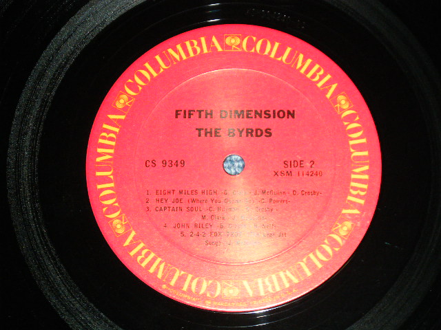 画像: THE BYRDS - FIFTH DIMENSION ( Matrix # A) 2A / B)2A) (Ex/MINT-) / Early 1970's US AMERICA "PROMO STAMP" "2nd Press Label" Used LP 