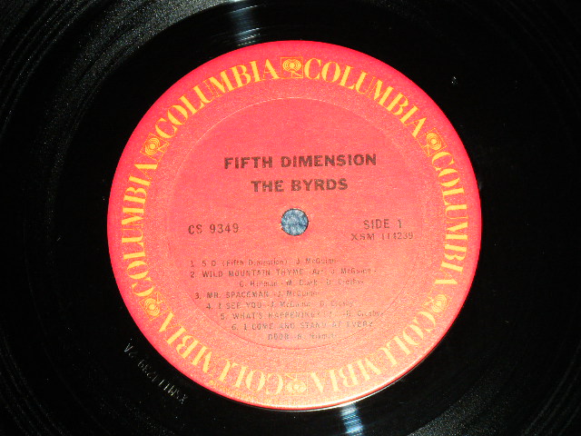 画像: THE BYRDS - FIFTH DIMENSION ( Matrix # A) 2A / B)2A) (Ex/MINT-) / Early 1970's US AMERICA "PROMO STAMP" "2nd Press Label" Used LP 