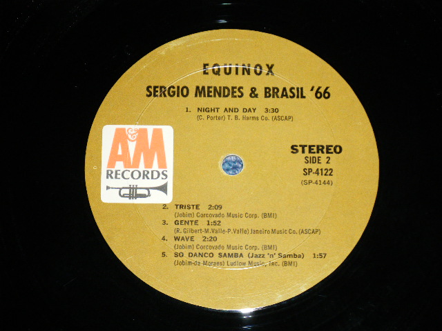 画像: SERGIO MENDES & BRASIL '66 - EQUINOX ( Matrix # SP-4143-B-2 △10364 / SP-4144-A-1 △10364-x) ( Ex+++,Ex+/Ex++) / 1966 US AMERICA Original Stereo "BROWN LABEL" Used LP 