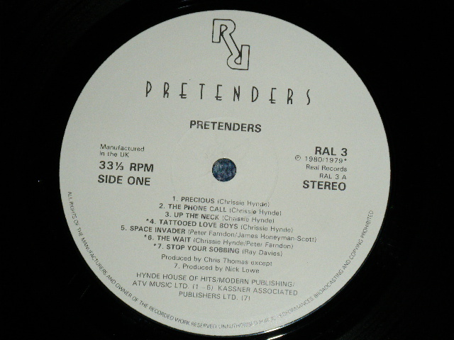 画像: PRETENDERS - PRETENDERS   ( Ex++/Ex+++)   / 1980 UK ENGLAND  ORIGINAL "ROUND COVER"   Used  LP