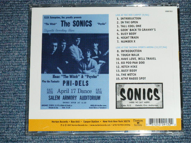 画像: The SONICS - BUSY BODY!!! LIVE IN TACOMA 1964 (MINT-/MINT)  /  2007 US AMERICA ORIGINAL Used CD 