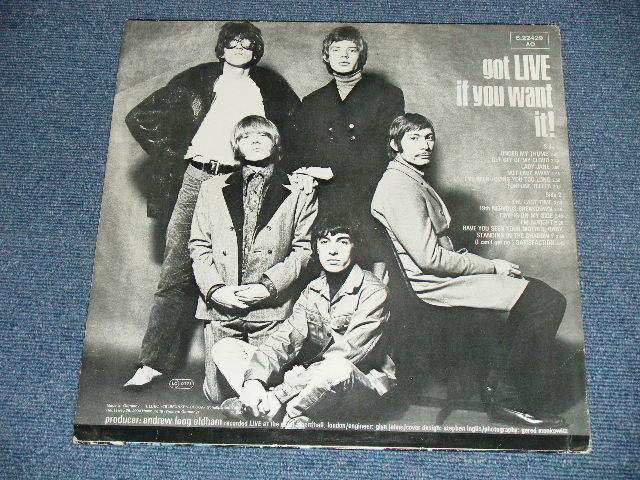 画像: ROLLING STONES - LIVE ( Ex++//MINT-)  / Late 1970's GERMAN GERMANY REISSUE Used  LP  