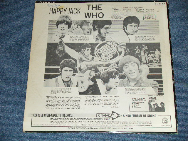 画像: THE WHO  -  HAPPY JACK ( Ex/Ex+)  / 1967 US AMERICA ORIGINAL MONO Used  LP 