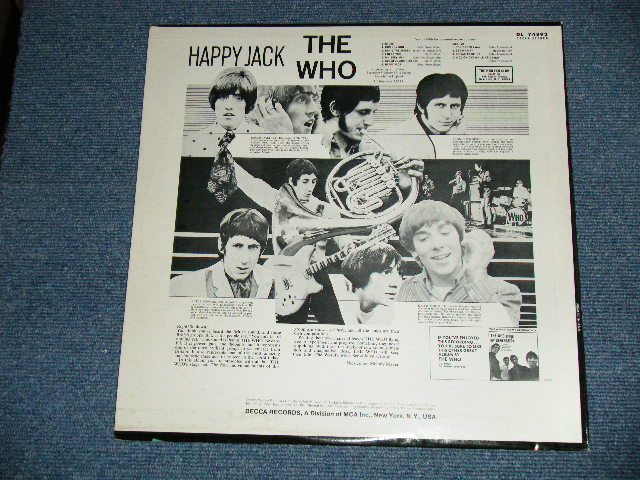 画像: THE WHO  -  HAPPY JACK (Ex+++/MINT-)/ 1967 US AMERICA ORIGINAL STEREO  Used  LP 