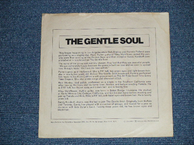 画像: THE GENTLE SOUL - TELL ME LOVE ( TERRY MELCHER WORKS ) ( Ex/Ex++) / 1966 US AMERICA ORIGINAL "WHITE LABEL PROMO" Used 7" Single With PICTURE SLEEVE 