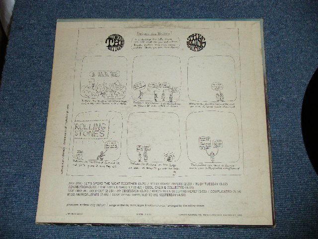 画像: ROLLING STONES - BETWEEN THE BUTTONS ( Ex-/Ex+ Looks:Ex++) (Matrix# A) XARL 7616-1P/ B) XARL 7617-1M)  / 1967 VERSION  US AMERICA  1st Press "MAROON with Boxed 'LONDON' Label"  MONO  Used LP