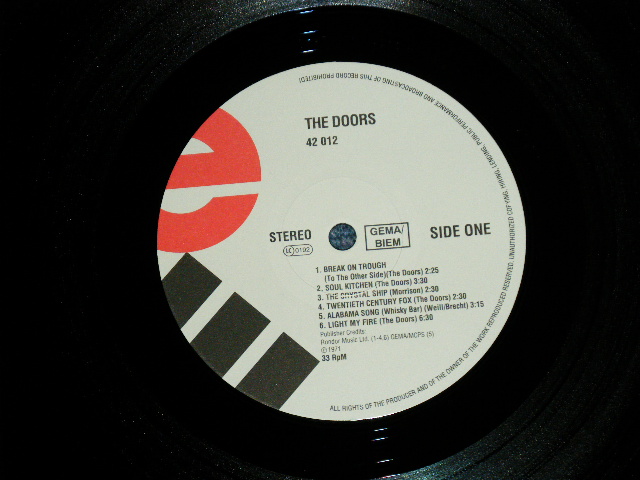 画像: THE DOORS - THE doors (Ex+++/MINT ) / GERMAN GERMANY REISSUE Used LP 