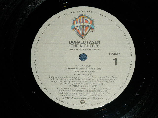 画像: DONALD FAGEN of STEELY DAN - THE NIGHTFLY (Ex++/Ex+++) With ORIGINAL INNER SLEEVE  /  1982 US AMERICA ORIGINAL Used  LP 